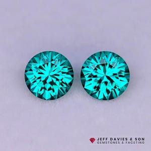 2.44tcw - 6 Mm LAB Blue Green (paraiba Colour) Garnet YAG