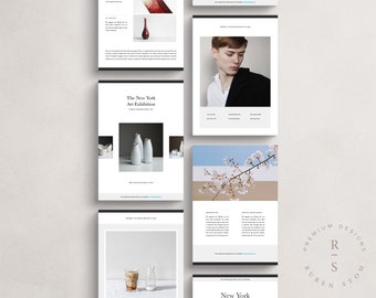 New York Flyer Templates, 10 Editable InDesign Templates, Instant Download, Marketing Flyers, DIY Branding Flyer Set, Photographer Card