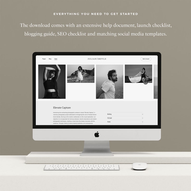 Boyle Squarespace Website Theme, Website Template, Clean Minimal Professional Webdesign, Modern DIY Site Design, Creative Photography image 9