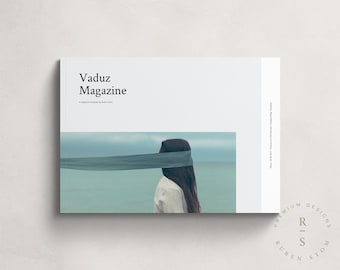 Vaduz Magazine Template, InDesign Template, Ebook Template, Editable Workbook, Printable Lookbook, KDP Template, Digital Download, Catalog