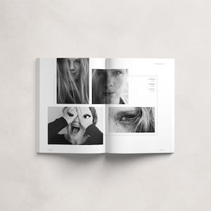 スコットランド ルックブック テンプレート、InDesign テンプレート、編集可能な雑誌テンプレート、白黒デザイン、デジタル ダウンロード、電子書籍テンプレート 画像 2