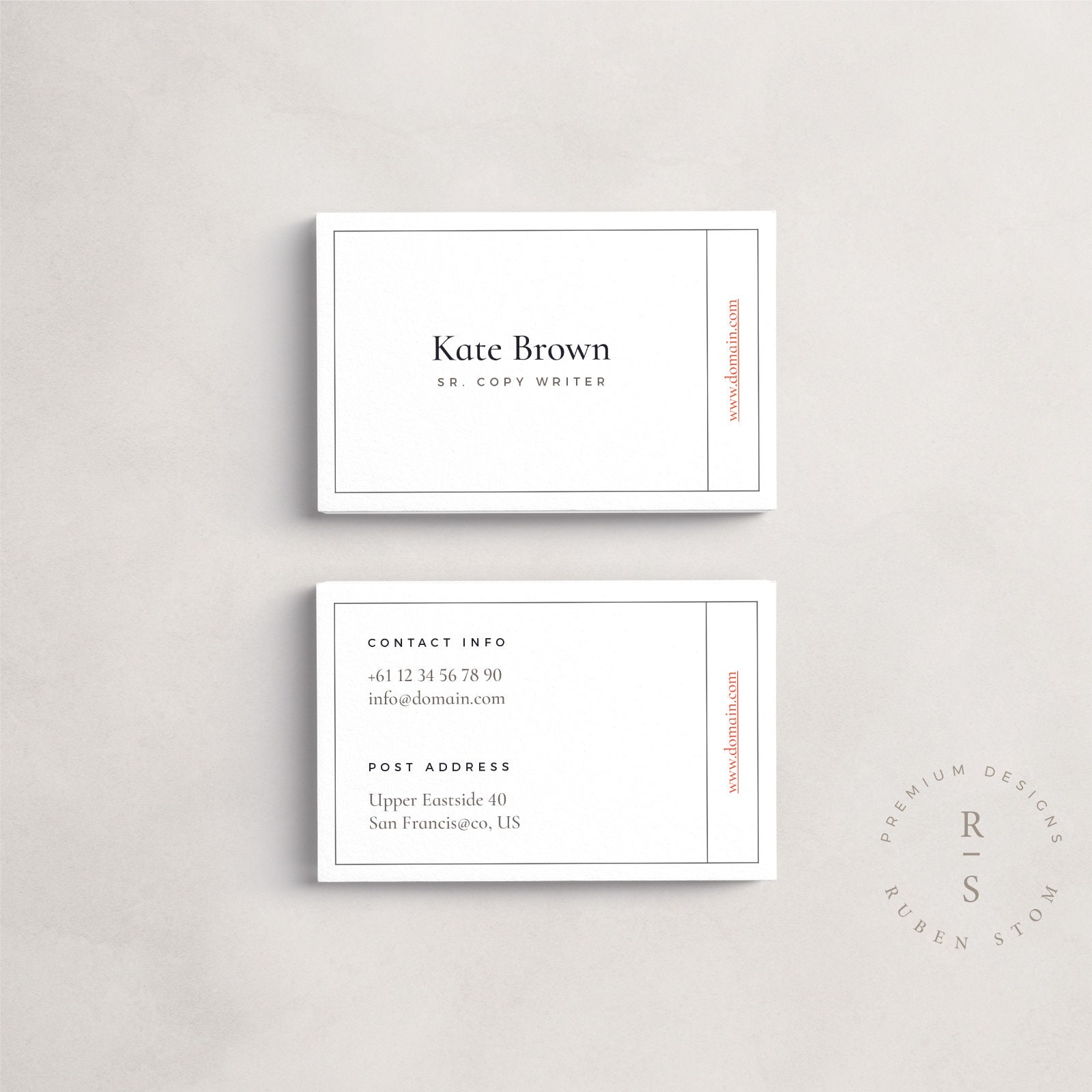Indesign Template Business Card