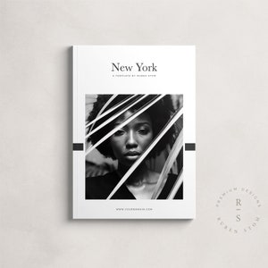 New York Magazine Template, InDesign Template, Ebook Template, Editable Workbook, Printable Lookbook, KDP Template, Digital Download