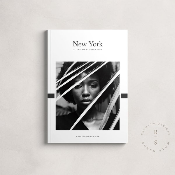 New York Magazine Vorlage, InDesign Vorlage, Ebook Vorlage, bearbeitbare Arbeitsmappe, druckbares Lookbook, KDP Vorlage, digitaler Download