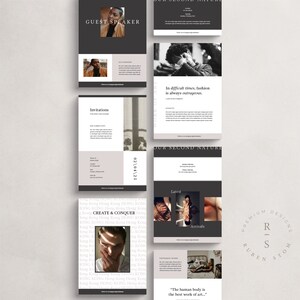 Szablony ulotek Hongkongu, 10 edytowalnych szablonów InDesign, natychmiastowe pobieranie, ulotki marketingowe, zestaw ulotek do samodzielnego brandingu, karta fotografa