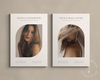 Magazine & Lookbook DUO Pack, InDesign Template, Ebook Template, Editable Workbook, Printable Magazine, KDP Template, Digital Download