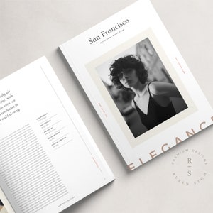 San Francisco Magazine Template, InDesign Template, Ebook Template, Editable Workbook, Printable Lookbook, KDP Template, Digital Download