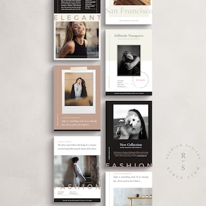 Modèles de flyers de San Francisco, 10 modèles InDesign modifiables, téléchargement immédiat, flyers marketing, ensemble de flyers de marque bricolage, carte de photographe
