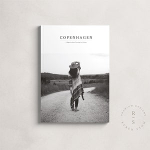 Copenhagen Magazine Template, InDesign Template, Ebook Template, Editable Workbook, Printable Lookbook, KDP Template, Digital Download