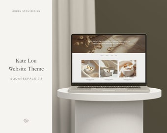 Kate Lou Squarespace Website Theme, Webshop Template, Clean Minimal Professional Webdesign, Modern DIY Site Design, Online Store, E-commerce