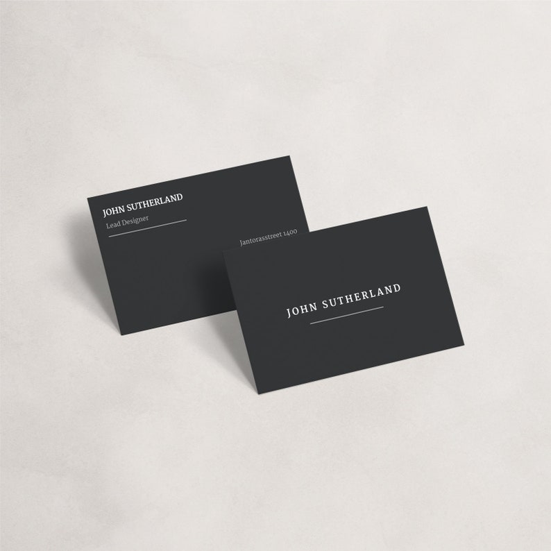 Sutherland Business Card Template Digital Download Editable Etsy