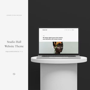 Tema do site Studio Hall Squarespace, modelo de loja virtual, webdesign profissional minimalista e limpo, design de site DIY moderno, portfólio online