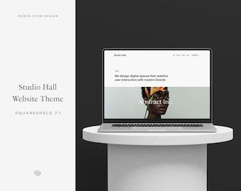 Studio Hall Squarespace Website Theme, Webshop Template, Clean Minimal Professional Webdesign, Modern DIY Site Design, Online Portfolio