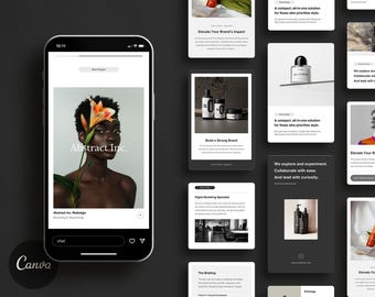 Studio Hall Social Media Kit, 80 Editable Canva Templates, Portfolio, Showcase, Created For Facebook, Instagram Posts, Pinterest, TikTok