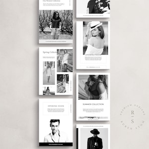 Modèles BerlinFlyer, 10 modèles InDesign modifiables, téléchargement immédiat, dépliants marketing, ensemble de dépliants de marque bricolage, cartes de photographe