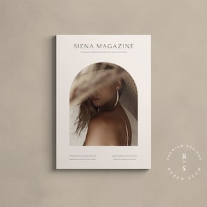 Siena Magazine Template, InDesign Template, Ebook Template, Editable Workbook, Printable Lookbook, KDP Template, Digital Download, Catalog