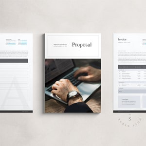 Pacchetto proposte Auckland, pacchetto completo proposte commerciali, modello InDesign, contiene moodboard, preventivo, lettera di presentazione, curriculum e molto altro