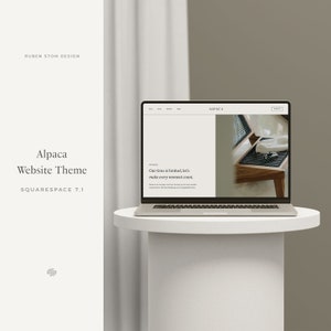 Alpaca Squarespace Website Theme, Website Template, Clean Minimal Professional Webdesign, Modern DIY Site Design, Creative Photography