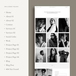 Boyle Squarespace Website Theme, Website Template, Clean Minimal Professional Webdesign, Modern DIY Site Design, Creative Photography image 3