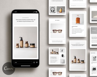 Semplis Social Media Kit, 80 Editable Canva Templates, 20x4 Different Sizes, Created For Facebook, Instagram Posts, Pinterest, TikTok, Blog