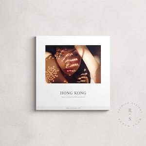 Hong Kong Square Brochure, Magazine Template, InDesign Template, Ebook Template, Editable Workbook, KDP Template, Digital Download