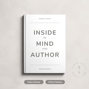 Modello di libro moderno Sans, design di libro predefinito, modello di libro modificabile, modello KDP e eBook, Affinity, modello InDesign, download digitale