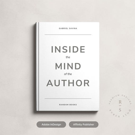 Modern Sans Book Template, Premade Book Design, Editable Book Template, KDP & Ebook Template, Affinity, InDesign Template, Digital Download