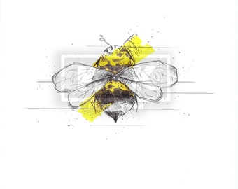 Items similar to Jupiter and the Bee -8.5x11 print on Etsy