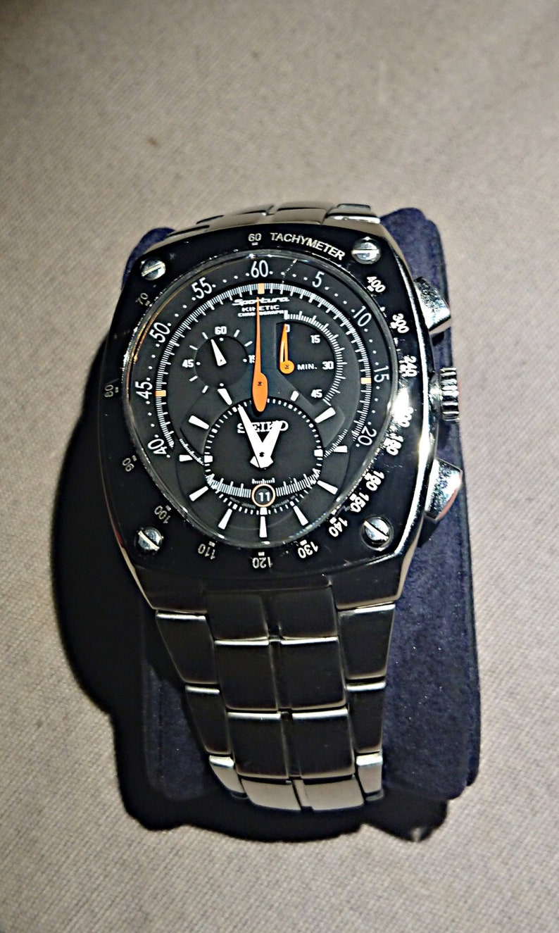 Seiko Sportura Kinetic Chronograph 7L22A | Etsy