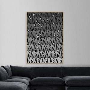 Love Original Poster 100x70cm - Modern Art Poster Contemporary Painting Street Art Graffiti Unique Wall Art Home Decor