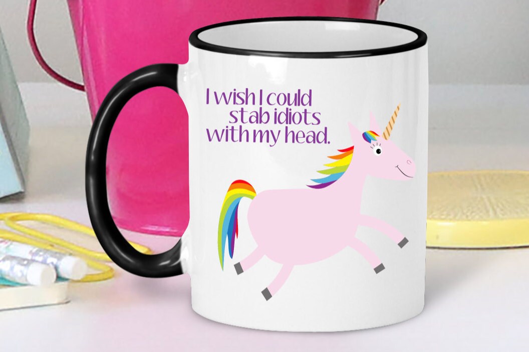 Unicorn Coffee Mug Funny Unicorn Mug Funny Coffee Mugs