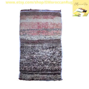 Authentic Vintage Moroccan Beni Mguild Rug – Luxurious Handwoven Wool Carpet with Rich Textures, 169 x 106 cm (5&#39;6&quot; x 3&#39;5&quot;), 16 kg