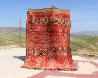 Moroccan rug 5x7 : Red rug morrocan rug checkered rug pink rug area rug hypebeast rug abstract rug washable rug tufted rug rug for bedroom