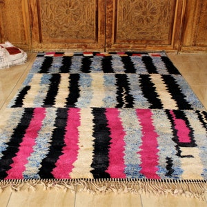 Custom Moroccan rug Moroccan rug berber rug custom doormat Beni ourain rug Wool Area handemade rug azilal rug checkered rug image 3