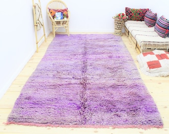 5x11ft Moroccan Rugs : Pink Moroccan boujaad tufted wool rug huge large vintage oushak bohemian berber carpet handmade rug vintage (177x340)