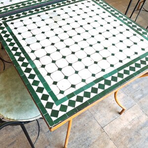 Mosaic Table:Moroccan table mosaic art outdoor table a coffee table console table side table table legs unique coffee table metal table legs