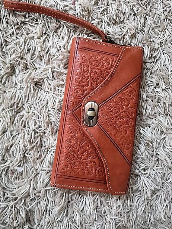 Handmade Brown Leather Woman Wallet , Portefeuill… - image 4