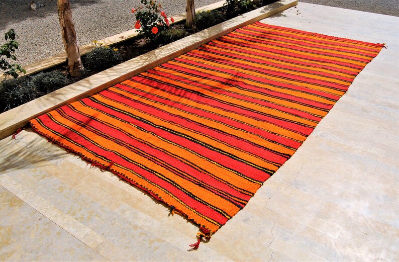 Red Boujaad rug Moroccan rug huge bohemian red rug berber carpet Colorful handmade & vintage wool rug 12' 17 x 6' 371 185 cm image 2