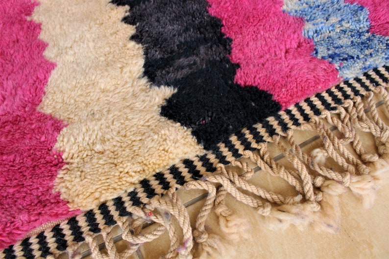 Custom Moroccan rug Moroccan rug berber rug custom doormat Beni ourain rug Wool Area handemade rug azilal rug checkered rug image 10