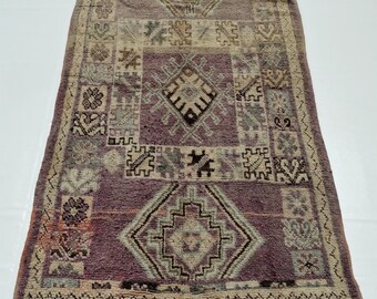 Berber Moroccan Rug 9.7 FT x 5.8 FT- Area Rug - Vintage rug - Antique Morocco Carpet - Old Berber Rug - Boho Rug - Handmade Rug (293x173)cm