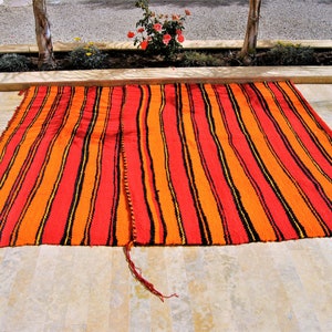 Red Boujaad rug Moroccan rug huge bohemian red rug berber carpet Colorful handmade & vintage wool rug 12' 17 x 6' 371 185 cm image 7