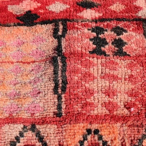 Vintage Moroccan Rug 6 x 8 Handmade Beni Ourain-Area Rug-Berber Rug-Authentic Beni Ouarain Rug-Boujad 270x200trendy rug-checkered rug image 8