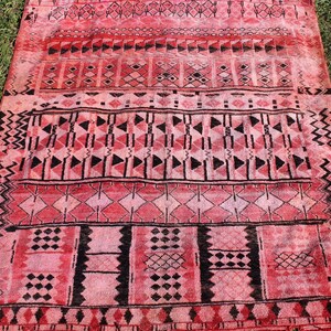 Vintage Moroccan Rug 6 x 8 Handmade Beni Ourain-Area Rug-Berber Rug-Authentic Beni Ouarain Rug-Boujad 270x200trendy rug-checkered rug image 6