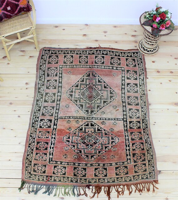 Moroccan Rug 4x5 : unique rug checkered rug best shag rug kitchen rug abstract rug berber rug bathroom rug area rug tufted rug flatweave rug
