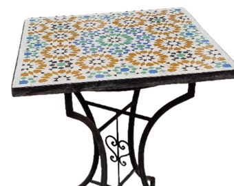 Mosaik-Tisch: Exquisiter marokkanischer Mosaik-Esstisch Erhöhen Sie Ihren Raum mit exotischem Charme