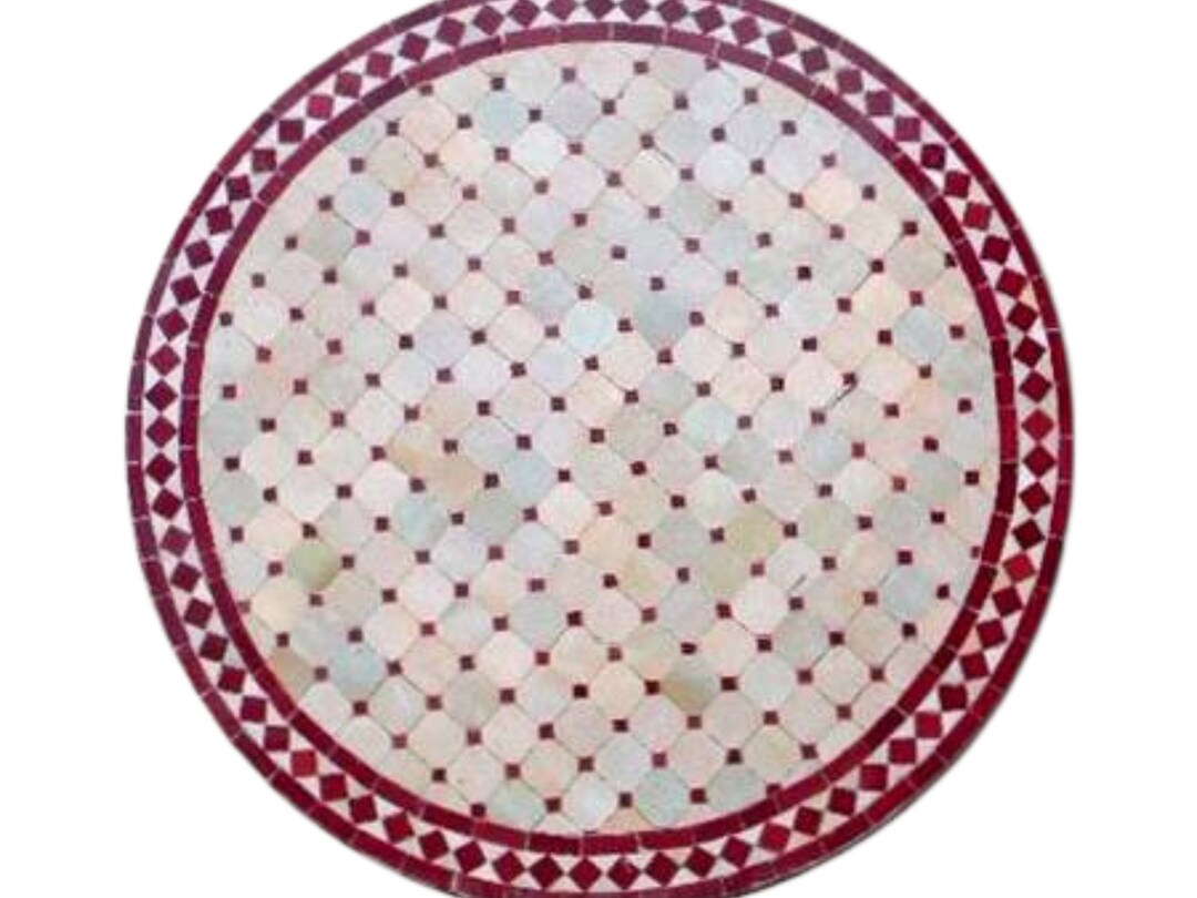 Elegant Pink Mosaic Table: A Delicate Touch of Charm for Your Space Can ...