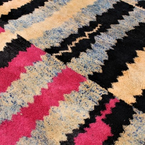 Custom Moroccan rug Moroccan rug berber rug custom doormat Beni ourain rug Wool Area handemade rug azilal rug checkered rug image 9