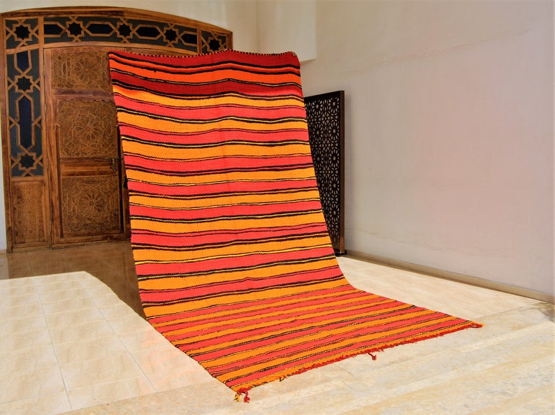 Red Boujaad rug Moroccan rug huge bohemian red rug berber carpet Colorful handmade & vintage wool rug 12' 17 x 6' 371 185 cm image 1