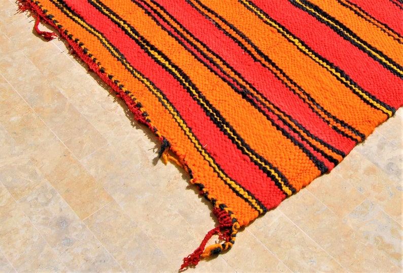 Red Boujaad rug Moroccan rug huge bohemian red rug berber carpet Colorful handmade & vintage wool rug 12' 17 x 6' 371 185 cm image 9