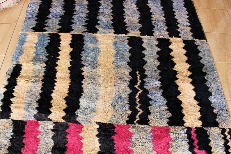 Custom Moroccan rug Moroccan rug berber rug custom doormat Beni ourain rug Wool Area handemade rug azilal rug checkered rug image 7